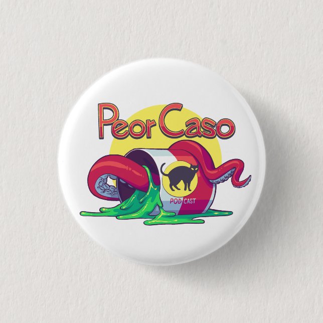 Boton de Peor Caso 3 Cm Round Badge (Front)