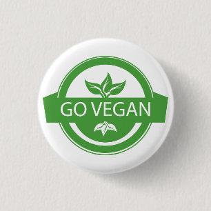 Boton Go Vegan 3 Cm Round Badge