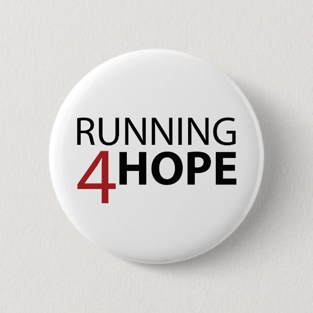Bóton Running4Hope 6 Cm Round Badge (Front)