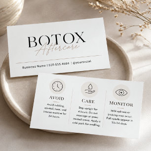 Botox Aftercare Beige Minimal Care Template
