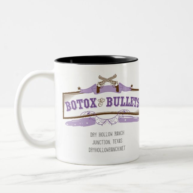 Botox and Bullets Coffee Mug (Left)