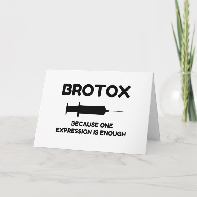 Botox Expression Holiday Card (Front)
