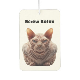 Botox Humor Car Air Freshener