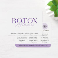 Botox Purple Minimal Aftercare Guide