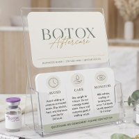 Botox Sage Green Minimal Aftercare Instructions