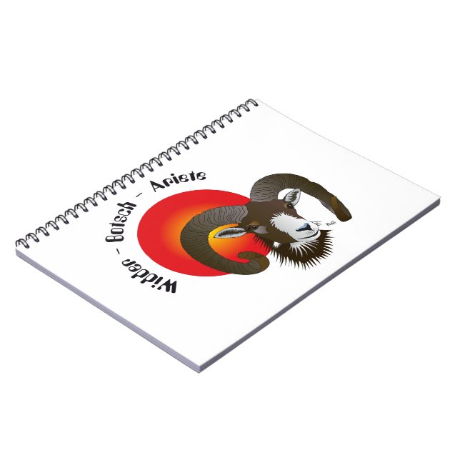 Botsch 21 mars fin 20 avrigl Notizheft Spiral Notebook (Left Side)