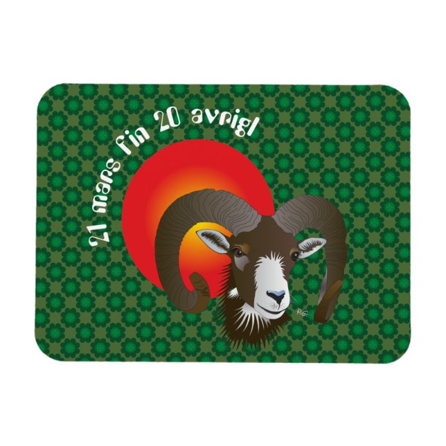 Botsch 21 mars fin 20 avrigl Premium Flexi Magnet (Horizontal)