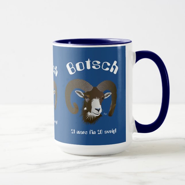 Botsch 21 mars fin 20 avrigl Scadiola Mug (Right)