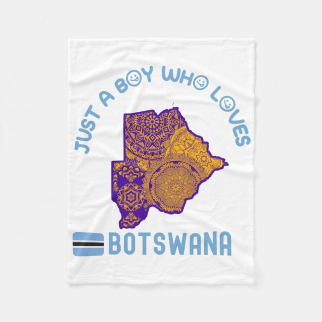 Botswana African country Fleece Blanket (Front)