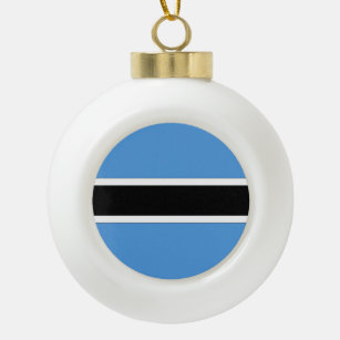 Botswana Ceramic Ball Christmas Ornament