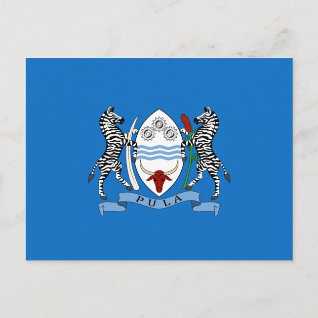 Botswana coat of arms postcard (Front)
