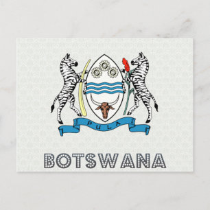 Botswana Coat of Arms Postcard