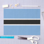 Botswana fashion, Botswana Flag tissue paper<br><div class="desc">Botswana Flag Tissue Paper & Botswana craft styling for patriots. Decorate in country colours,  make it perfect gift wrapping for party,  travel memories and sports fans</div>