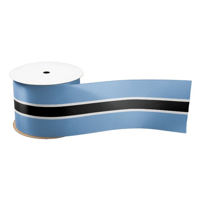 Botswana Flag & Botswana travel, holiday/sports Satin Ribbon (Spool)
