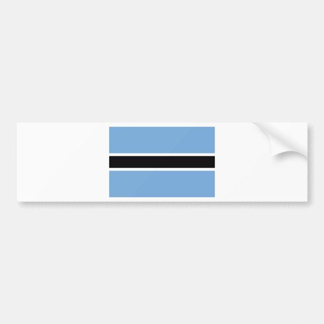 Botswana Flag Bumper Sticker (Front)