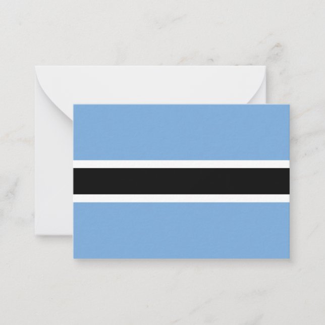 Botswana flag card (Front)