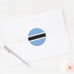Botswana flag classic round sticker