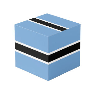 Botswana flag cube