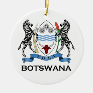 BOTSWANA - flag/emblem/coat of arms/symbol Ceramic Tree Decoration