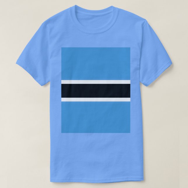 Botswana Flag Graphic T-Shirt (Design Front)