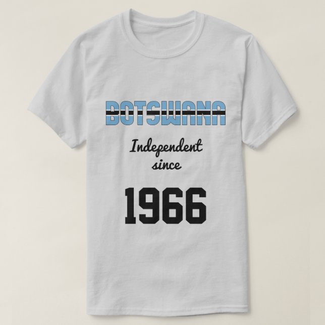 Botswana Flag Independence Celebration T-Shirt (Design Front)