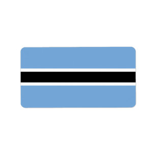 Botswana flag label