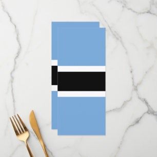 Botswana flag menu
