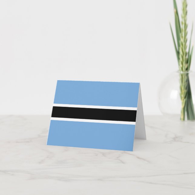 Botswana Flag Notecard (Front)