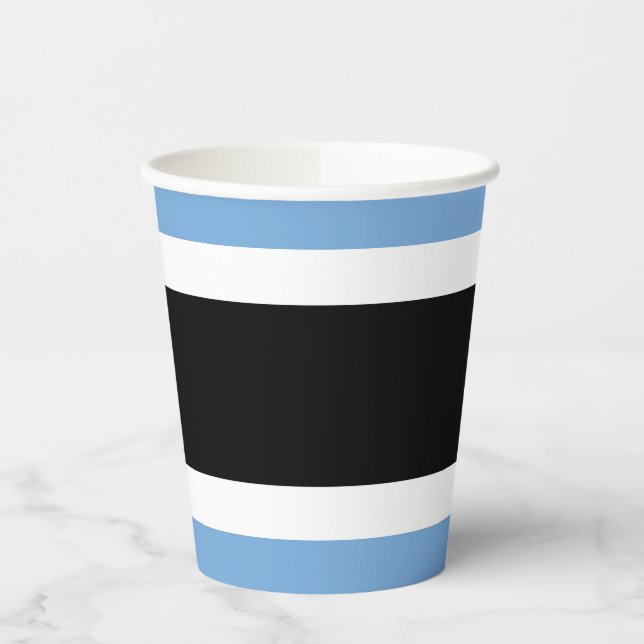 Botswana flag paper cups (Left)