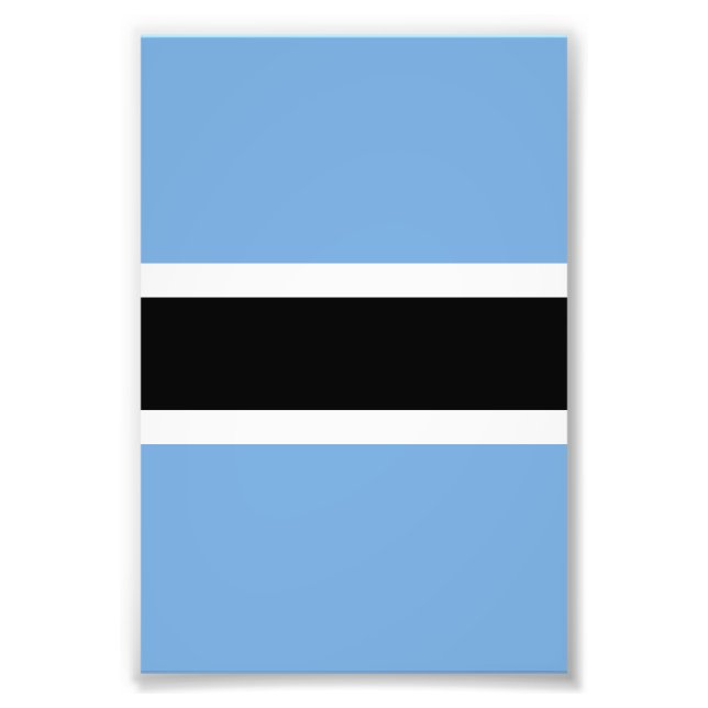 Botswana flag photo print (Front)