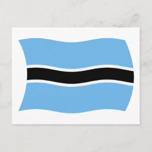 Botswana Flag Postcard