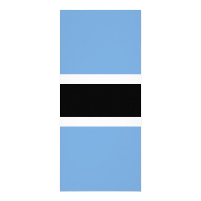 Botswana flag rack card (Front)