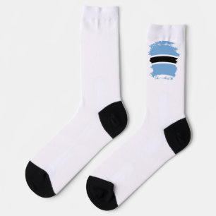 Botswana flag socks
