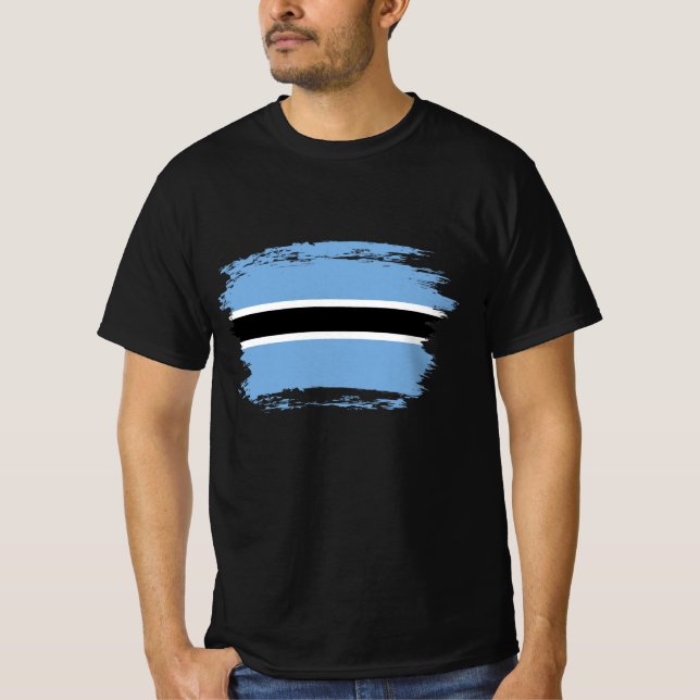 Botswana flag T-Shirt (Front)