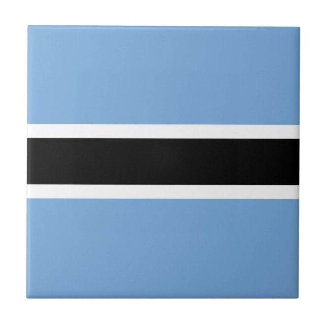 Botswana flag tile (Front)