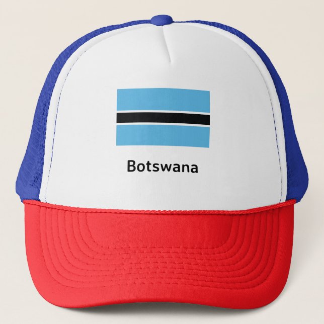 Botswana Flag Trucker Hat (Front)