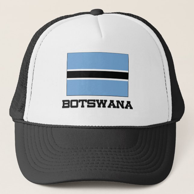 Botswana Flag Trucker Hat (Front)
