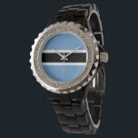 Botswana flag watch<br><div class="desc">An ideal gift for all those who are patriotic of their country!</div>