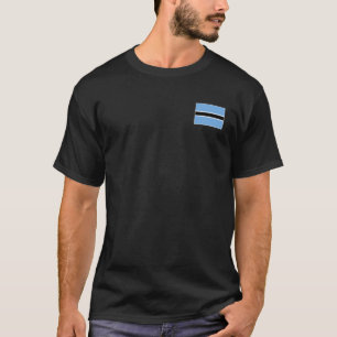 Botswana Flag With Vintage Motswana National Colou T-Shirt