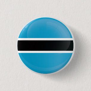 Botswana  Round Icon Flag  3 Cm Round Badge