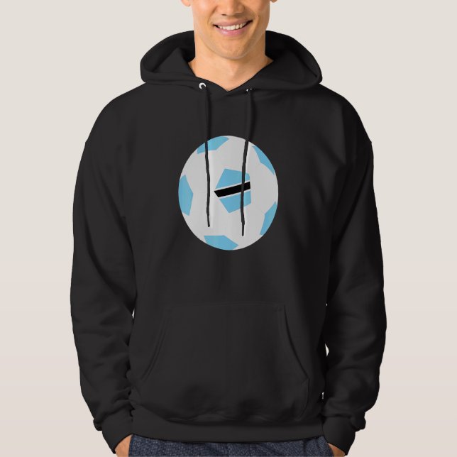 Botswana Soccer Ball Motswana Flag Jersey Pride Hoodie (Front)