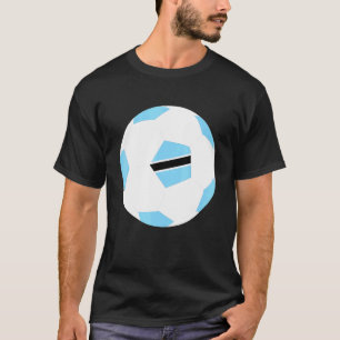 Botswana Soccer Ball Motswana Flag Jersey Pride T-Shirt