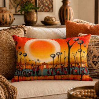 Botswana Sunset 16x12 Accent Pillow