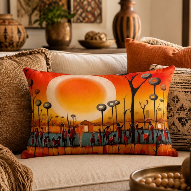 Botswana Sunset 16x12 Accent Pillow (Creator Uploaded)