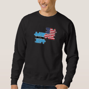 Botswana Usa Love Roots Botswanan American Flag Sweatshirt