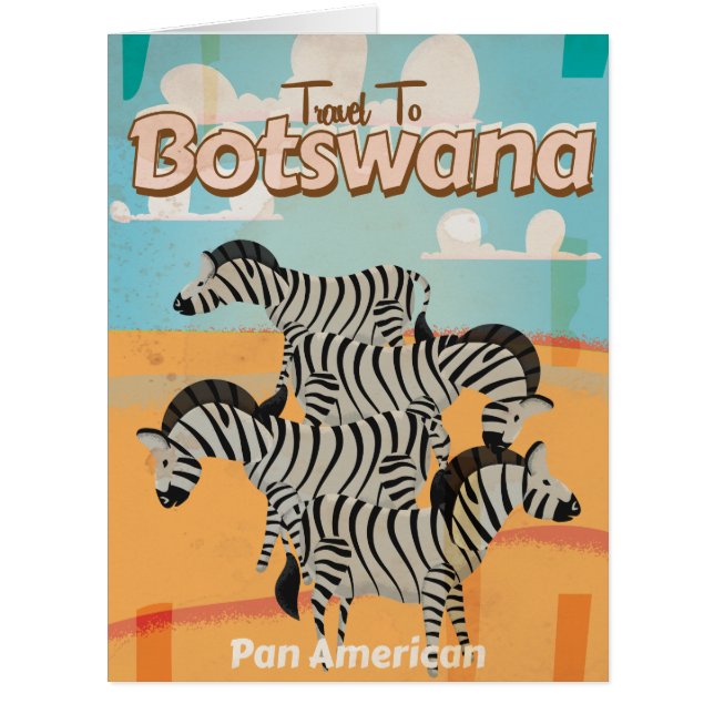 Botswana Vintage Travel Poster (Front)