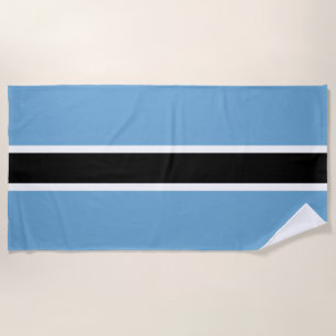 Botswanan Flag (Botswana) Beach Towel