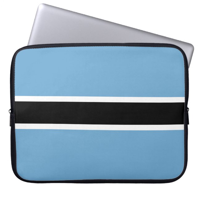 Botswanan Flag (Botswana) Laptop Sleeve (Front)
