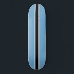 Botswanan Flag (Botswana) Skateboard<br><div class="desc">This design features the national flag of Botswana (officially known as the Republic of Botswana), which is a landlocked country in Southern Africa. Botswana is bordered by South Africa to the south and southeast; Namibia to the west and north; and Zimbabwe to the northeast. Botswana's border with Zambia to the...</div>