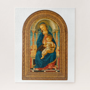 Botticelli (1445-1510) Madonna & Child Enthroned Jigsaw Puzzle